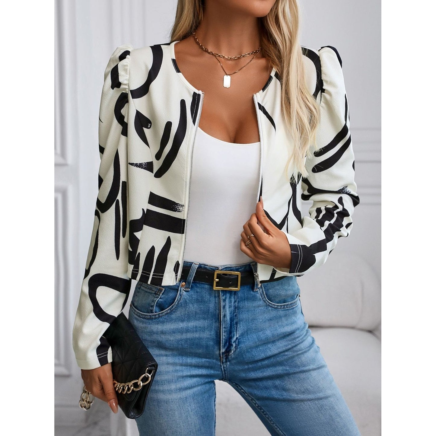Zip Up Long Sleeve Jacket