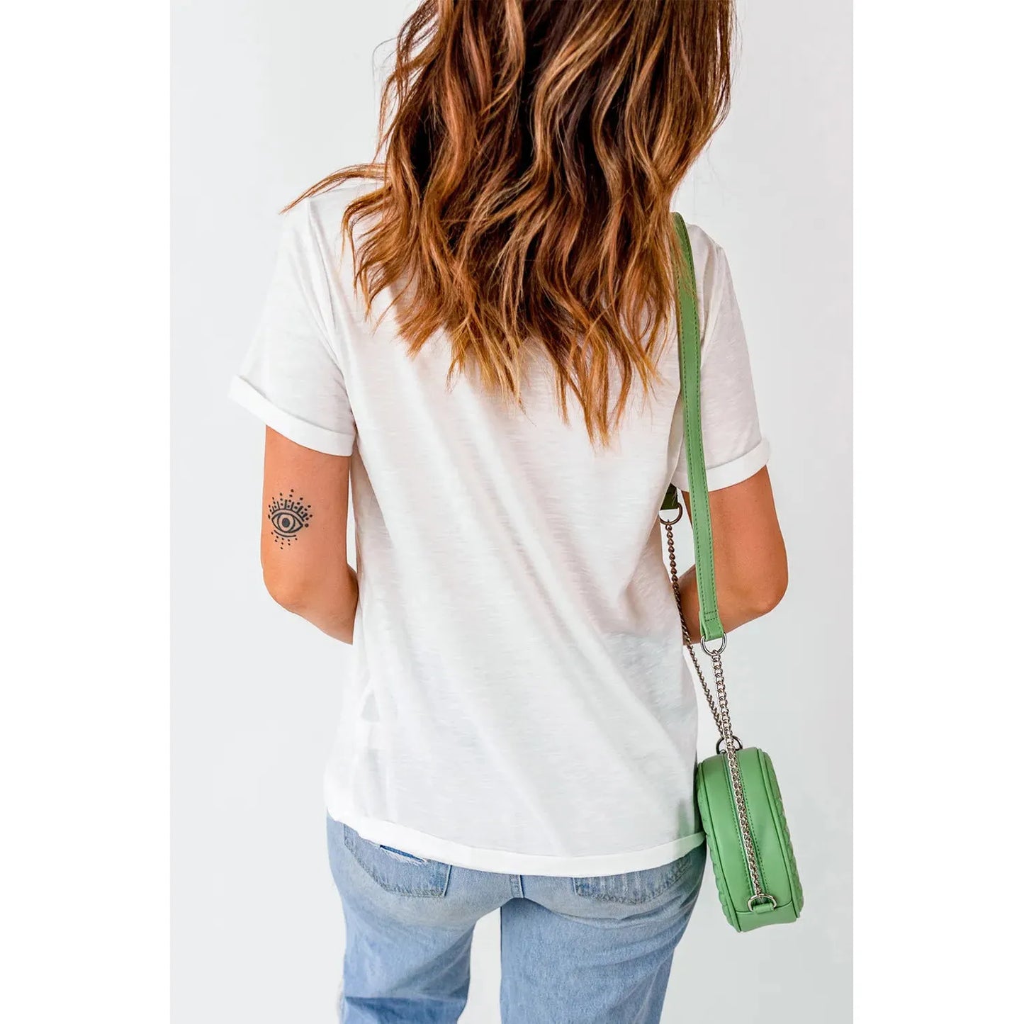Maple Leaf Round Neck Short Sleeve T-Shirt