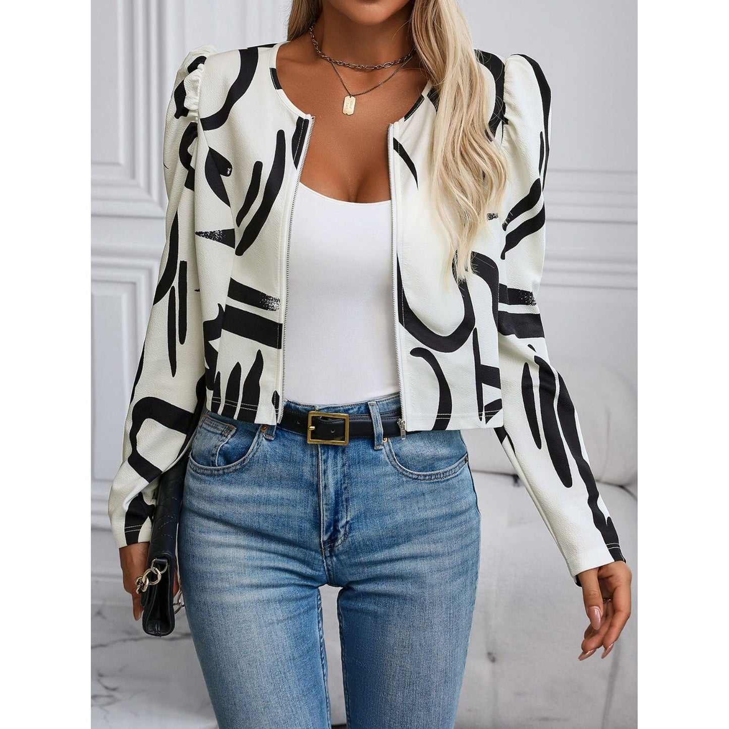 Zip Up Long Sleeve Jacket