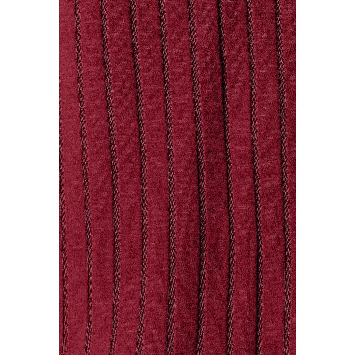 Basic Bae Full Size Ribbed Round Neck Long Sleeve Slit Top