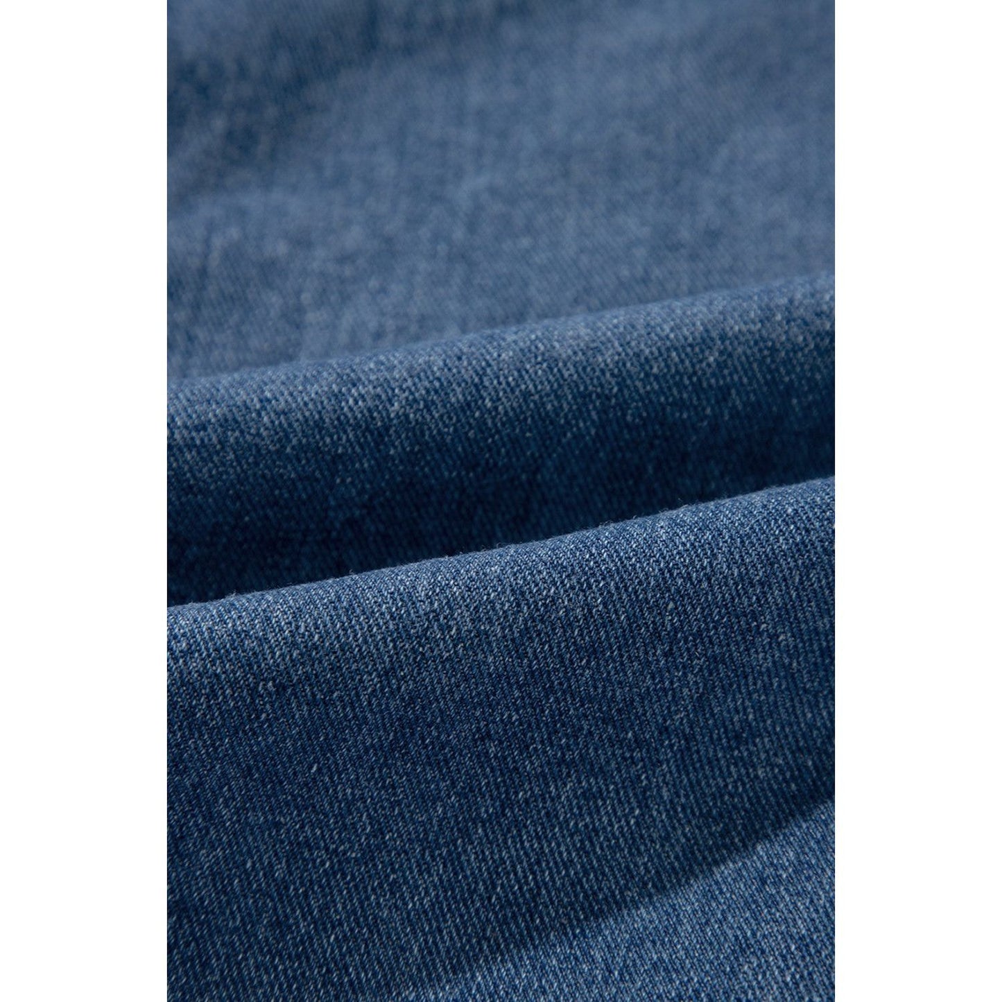 Pocketed Long Sleeve Denim Jacket