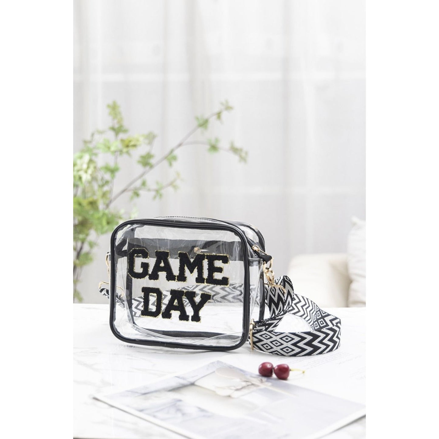 Zenana GAME DAY Stadium Approved Transparent Crossbody Bag