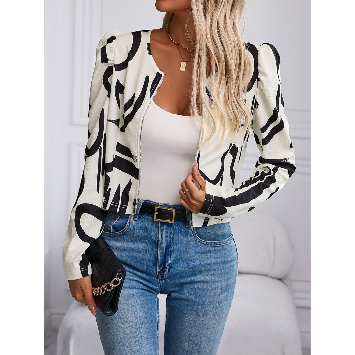 Zip Up Long Sleeve Jacket
