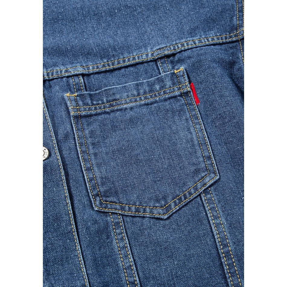 Pocketed Button Up Denim Jacket
