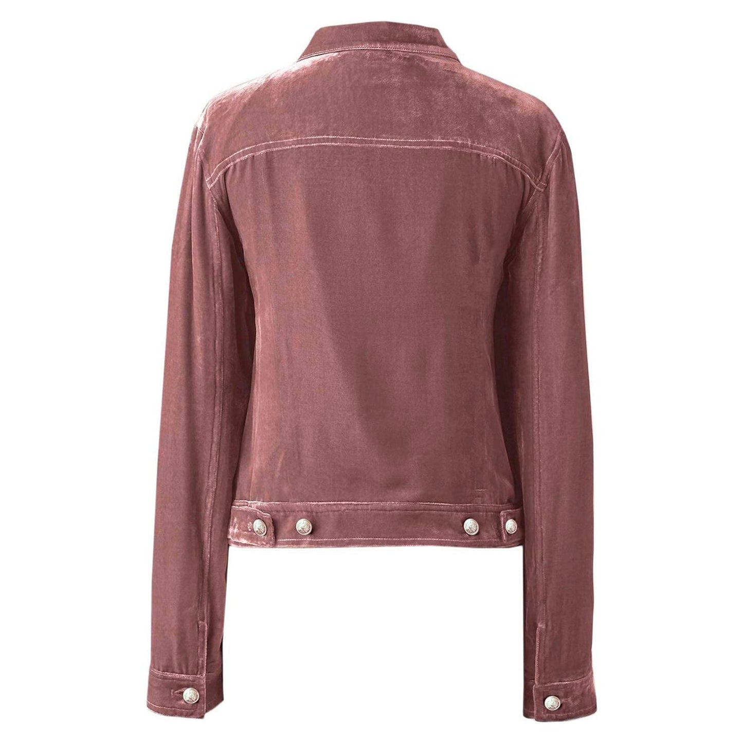 Button Up Long Sleeve Jacket with Chest Pockets