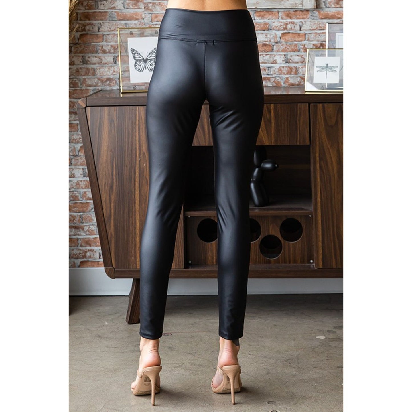 First Love PU Leather High Waist Pants