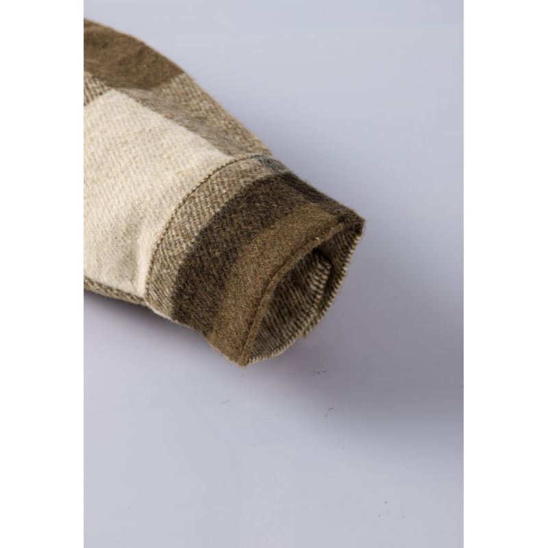 Plaid Button Up Flap Pocket Shacket