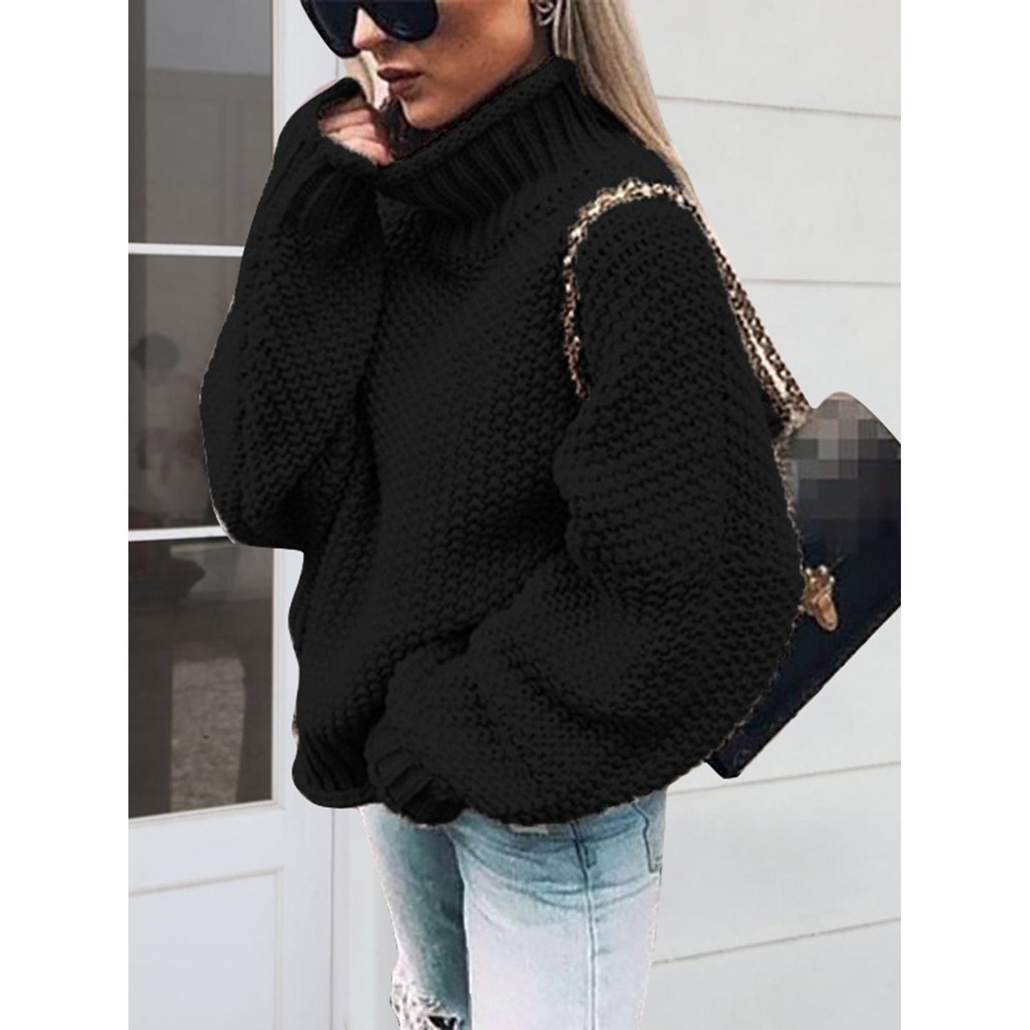Turtleneck Long Sleeve Sweater