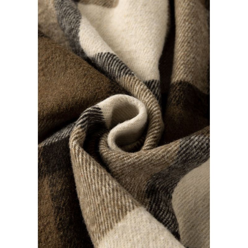 Plaid Button Up Flap Pocket Shacket