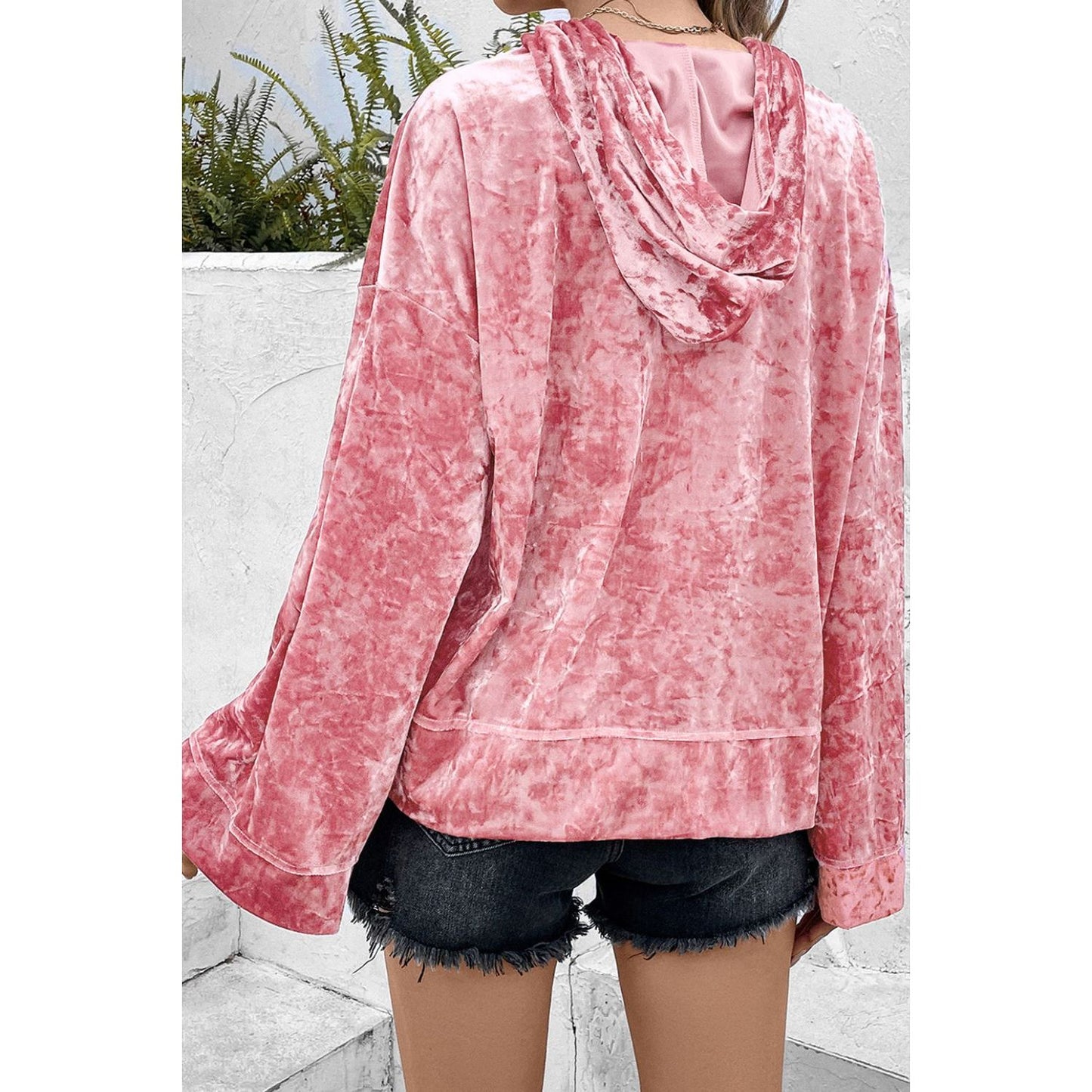 Thunderbolt Sequin Long Sleeve Hoodie