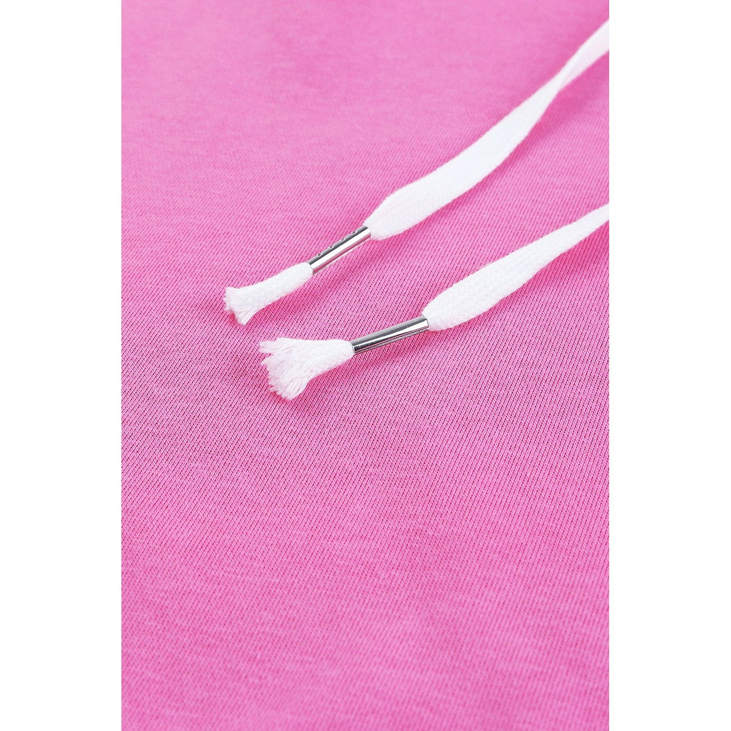 Distressed Drawstring Long Sleeve Hoodie