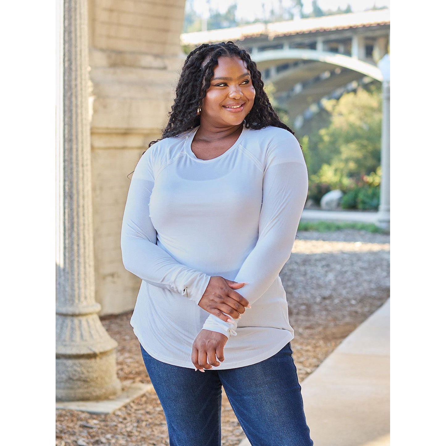 Basic Bae Full Size Round Neck Long Sleeve T-Shirt