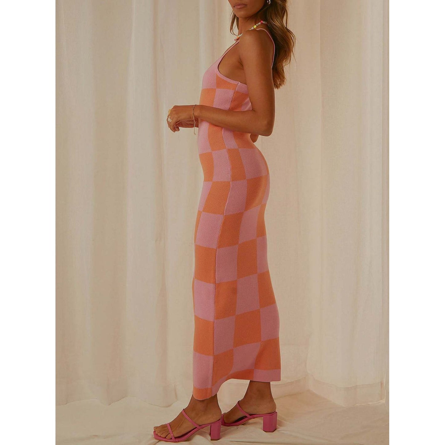Spaghetti Strap Maxi Sweater Dress