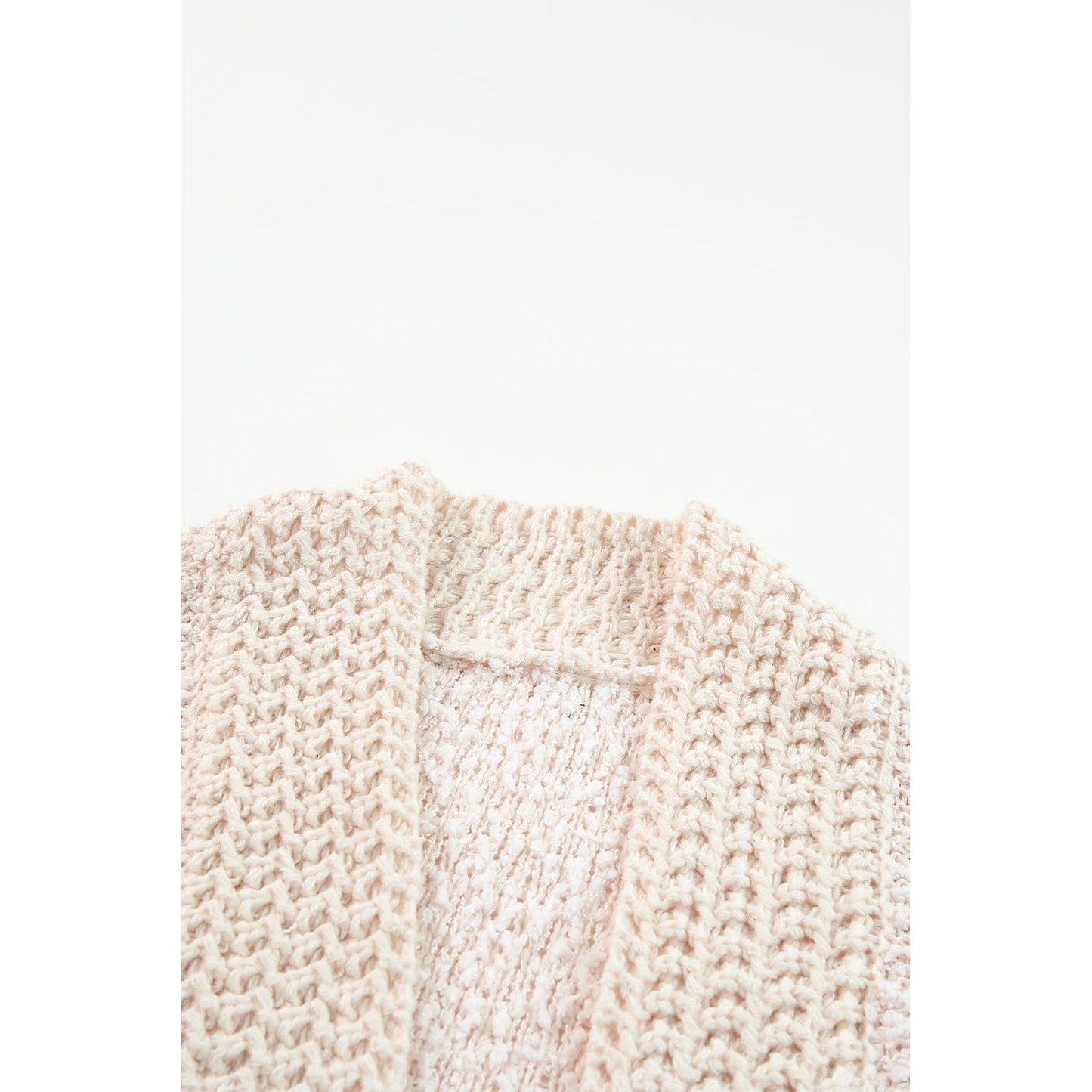 Solid Color Open Front Cardigan