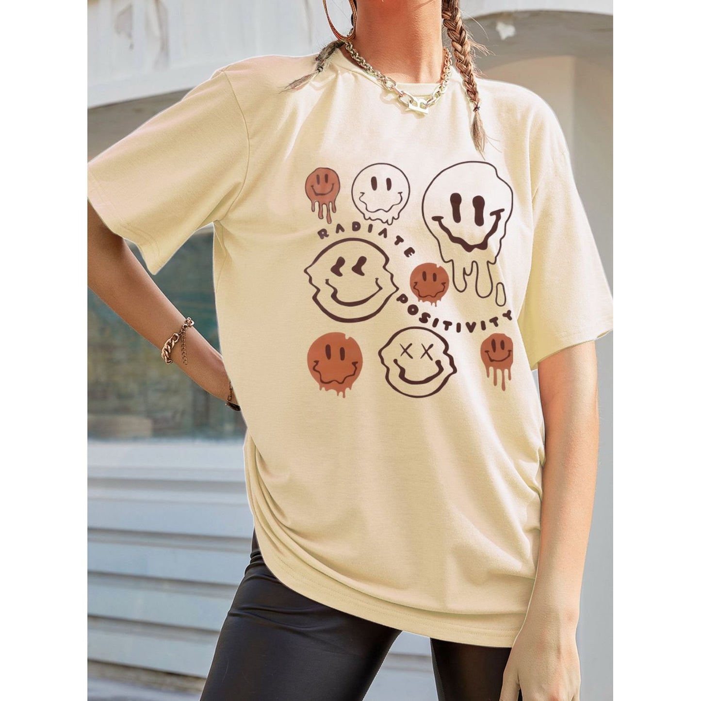 Graphic Round Neck Half Sleeve T-Shirt