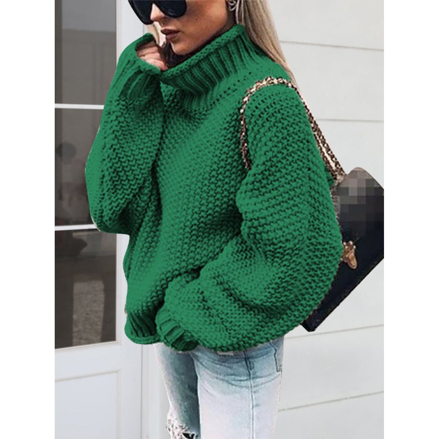 Turtleneck Long Sleeve Sweater