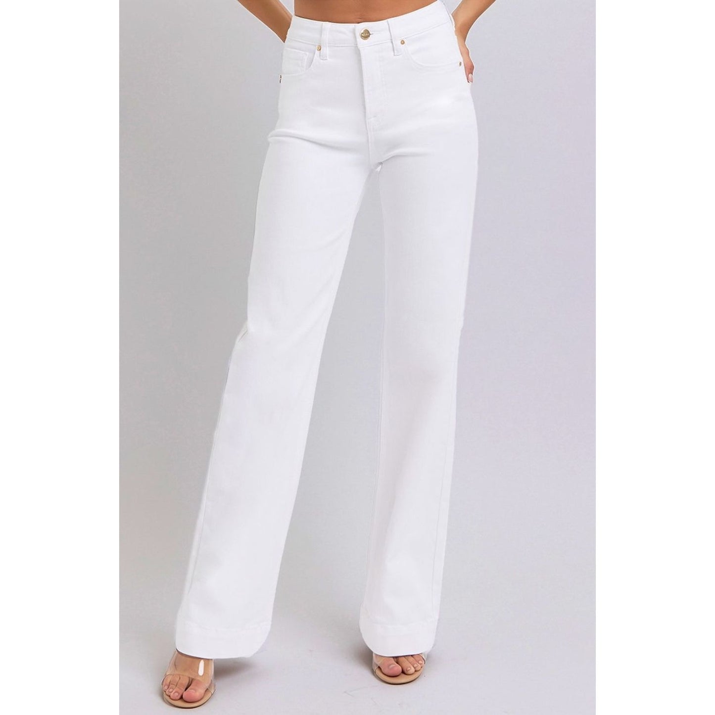 RISEN Full Size High Waist Straight Jeans