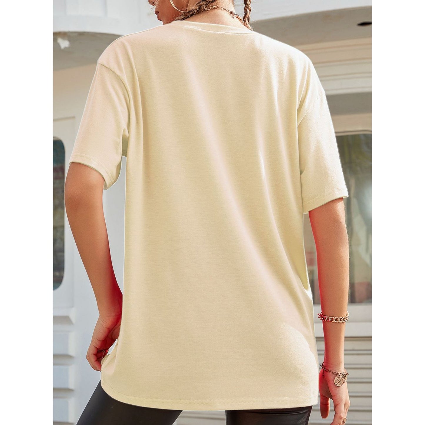 Graphic Round Neck Half Sleeve T-Shirt