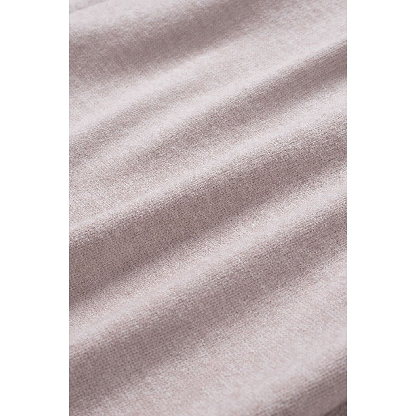 Exposed Seam Fringe Hem V-Neck Long Sleeve Sweater