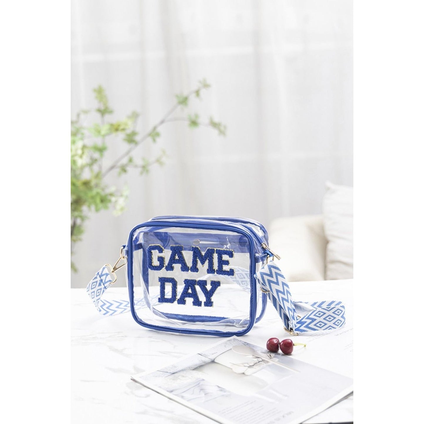 Zenana GAME DAY Stadium Approved Transparent Crossbody Bag