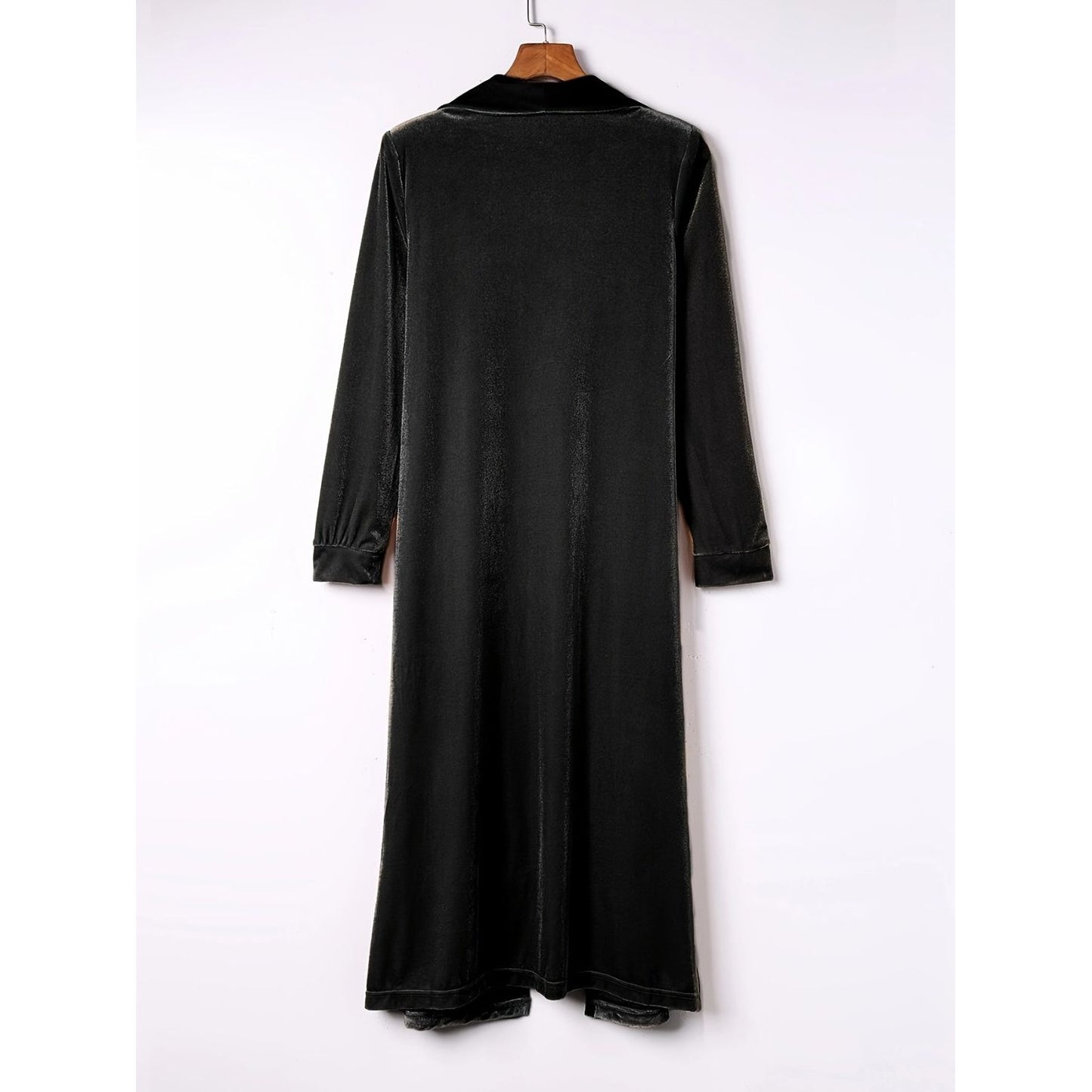 Open Front Long Sleeve Coat