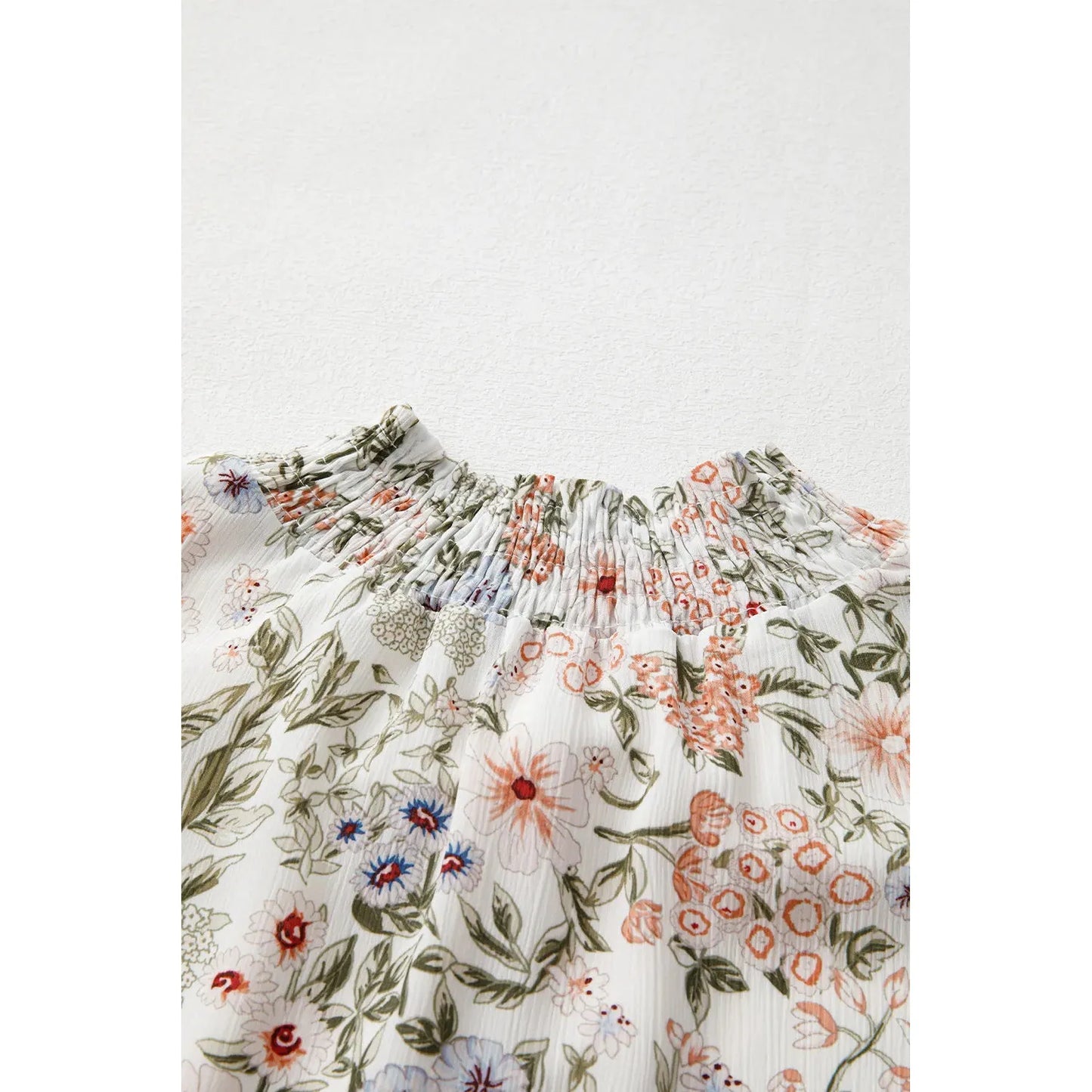 Printed Mock Neck Long Sleeve Mini Dress