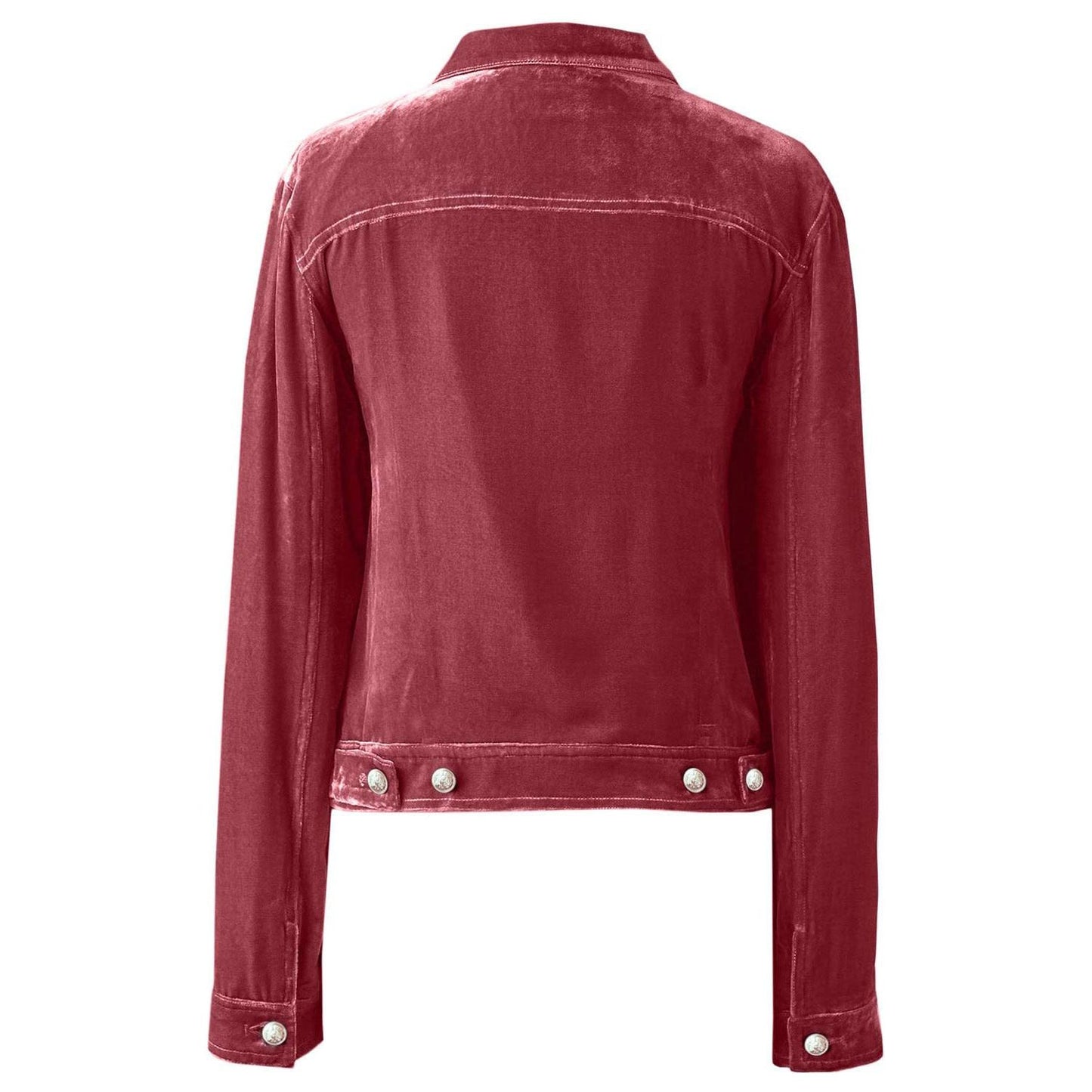 Button Up Long Sleeve Jacket with Chest Pockets