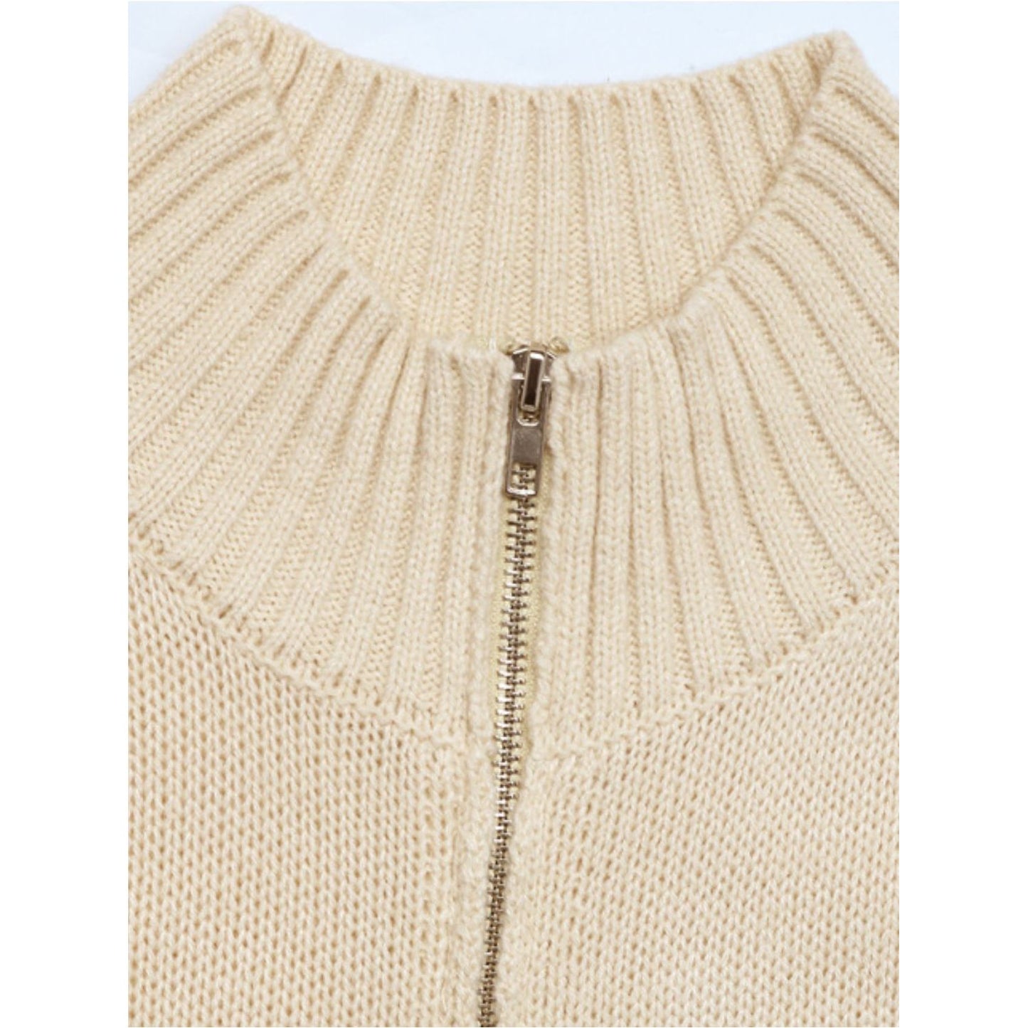 Perfee Zip Up Mock Neck Sweater Vest