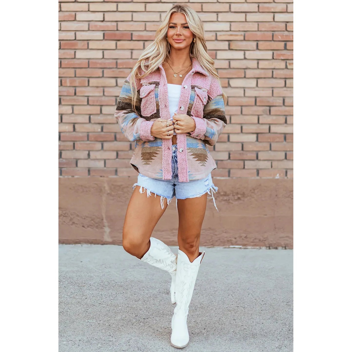 Button Up Long Sleeve Jacket