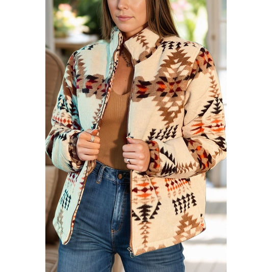 Zip Up Mock Neck Jacket