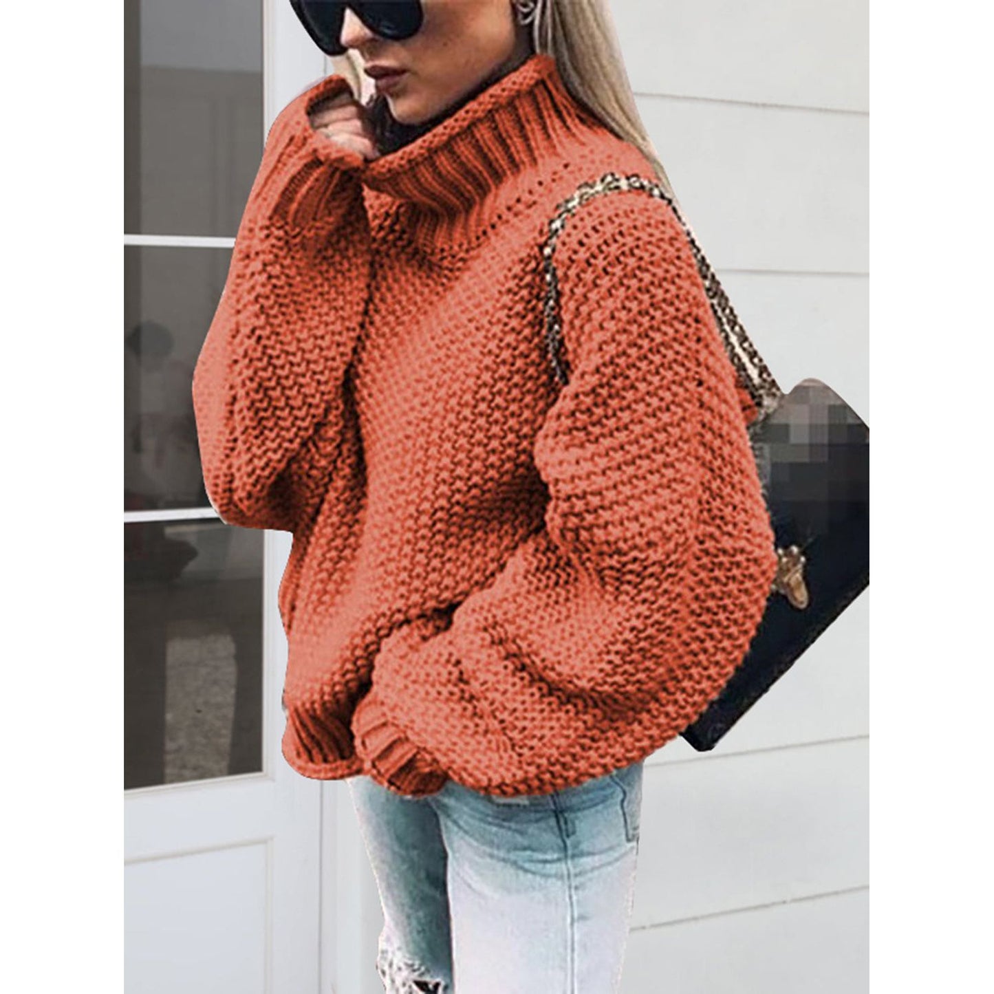 Turtleneck Long Sleeve Sweater