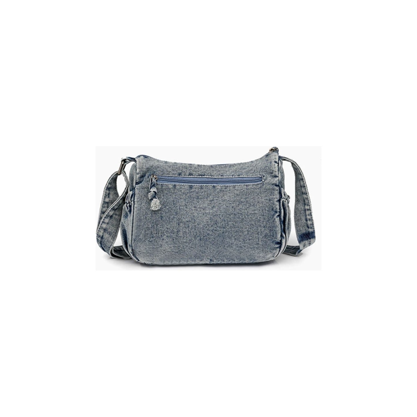 Adjustable Strap Denim Crossbody Bag