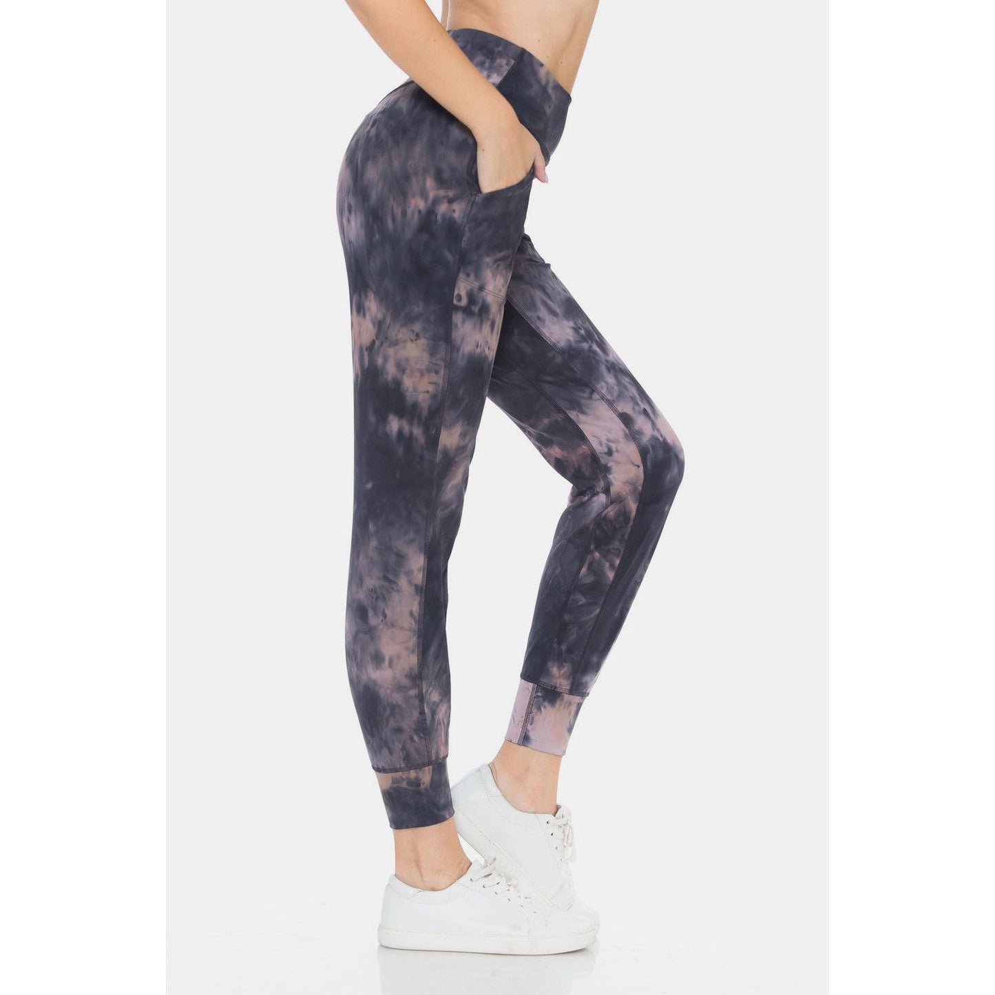 Leggings Depot Tie-Dye High Waist Cropped Leggings