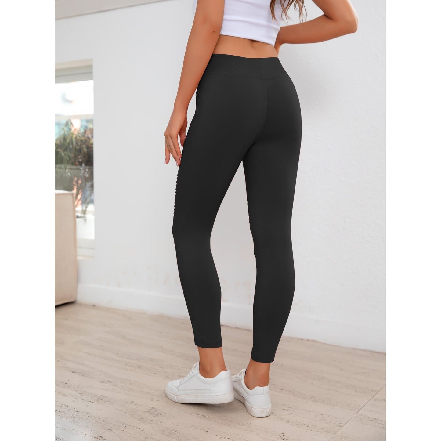 Ribbed Detail Leggings