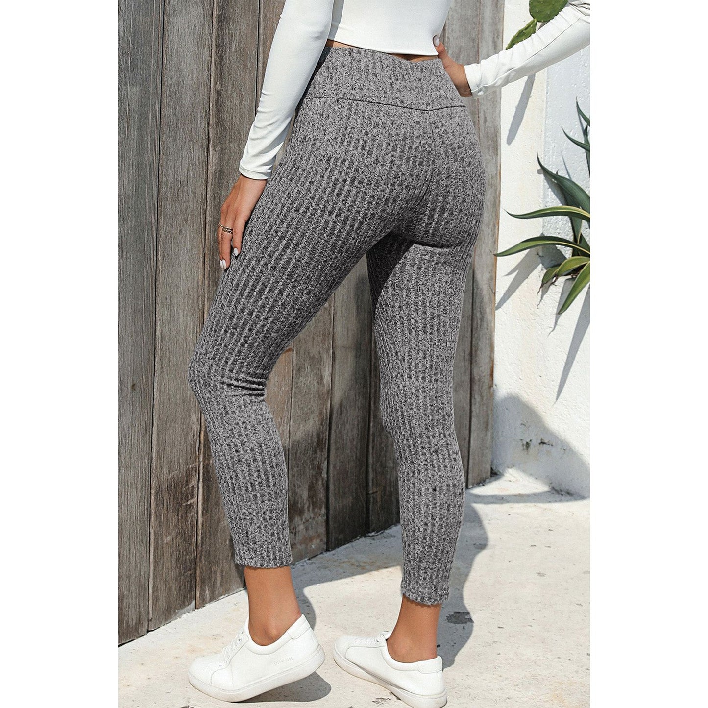 Ribbed High Waist Leggings