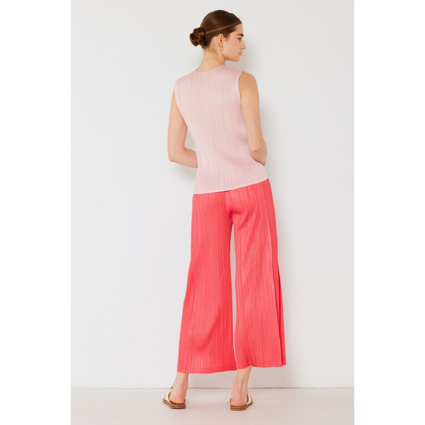 Marina West Swim Pleated Wide-Leg Pants with Side Pleat Detail