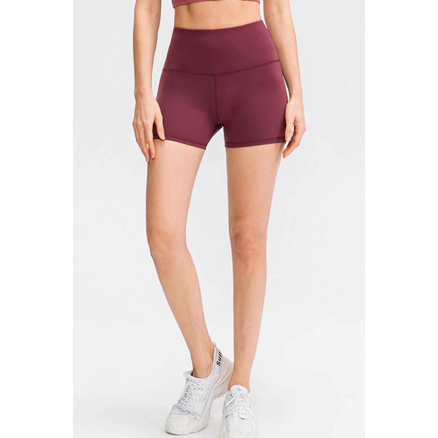 Wide Waistband Sports Shorts