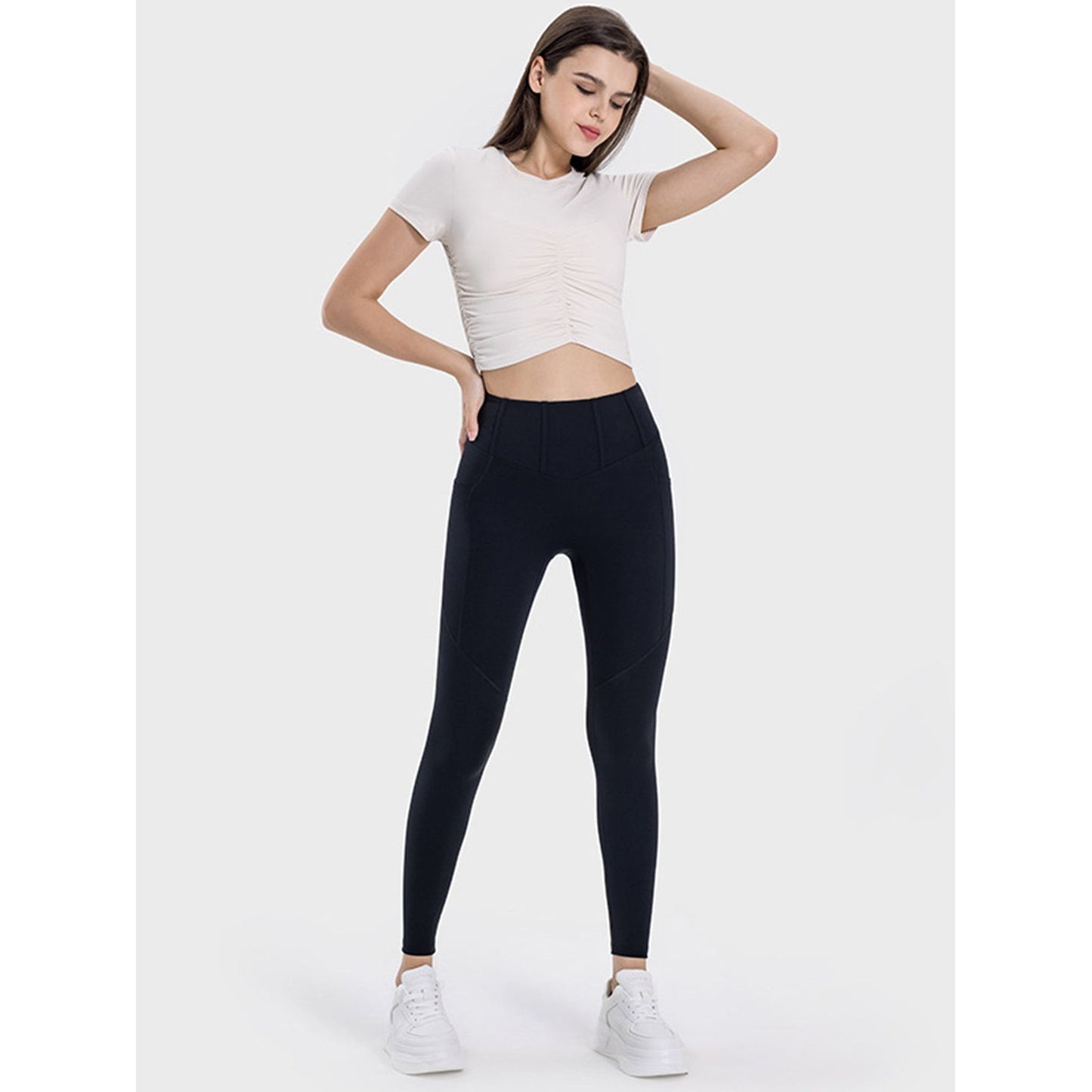 Pocketed High Waist Active Leggings