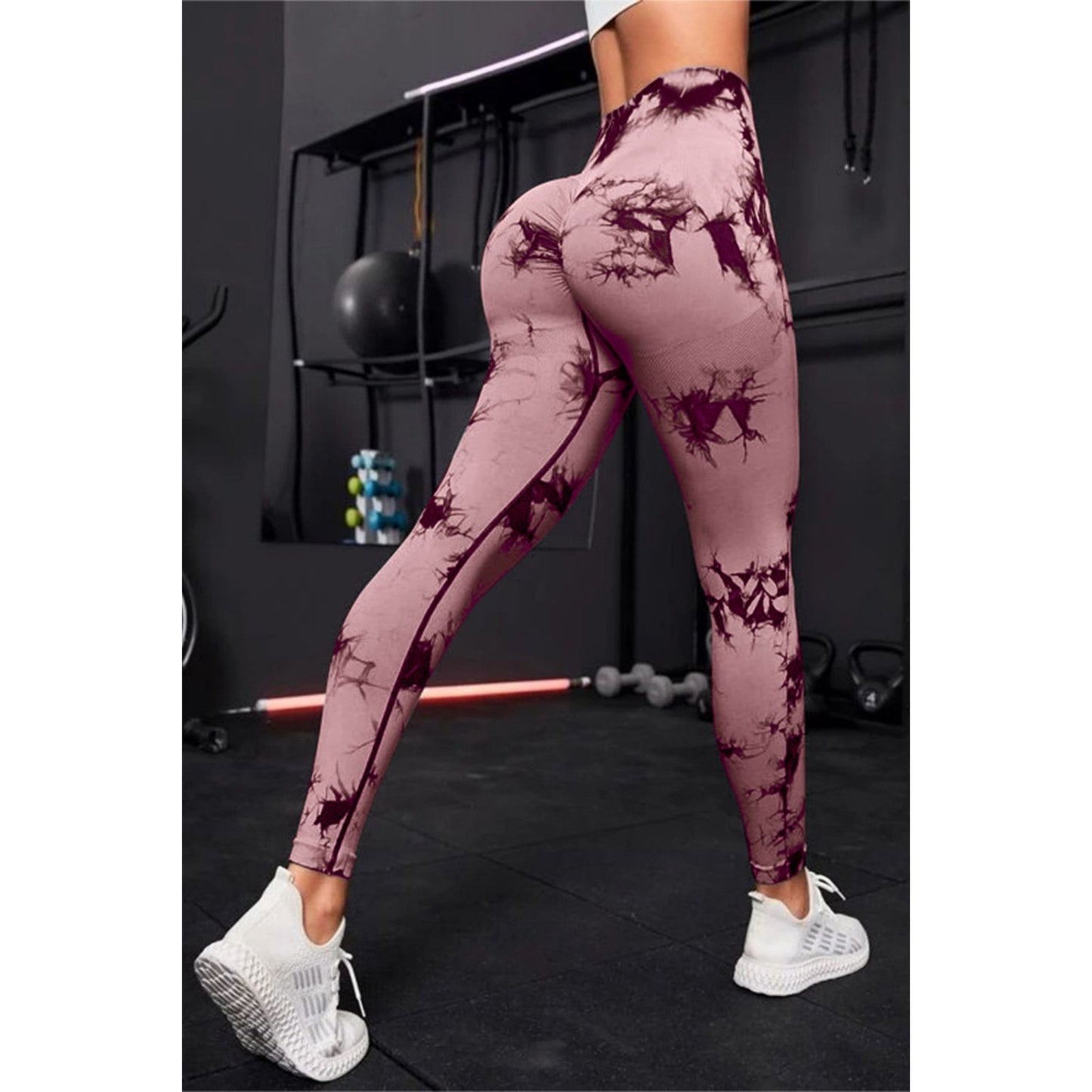 Printed High Waist Active Pants