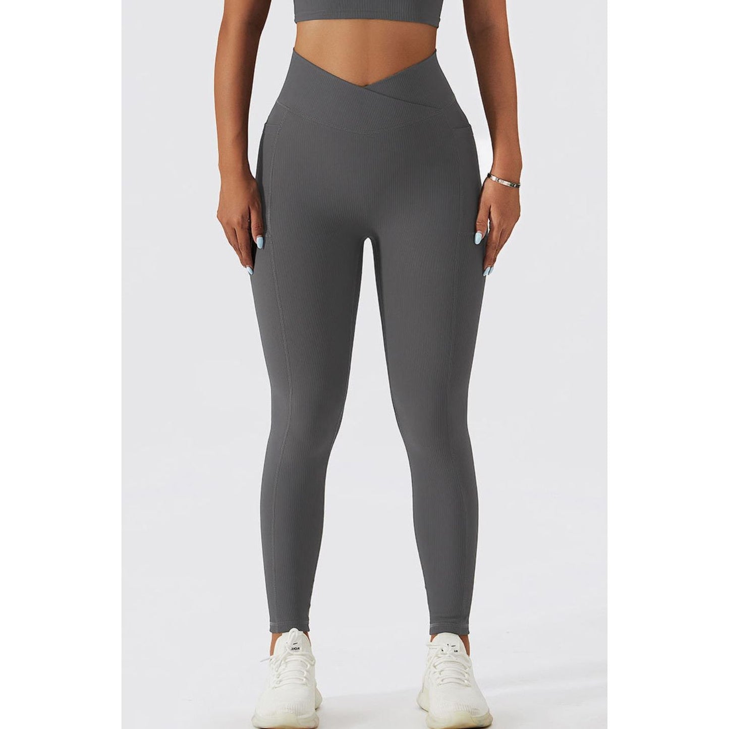 Basic Bae Crossover Waist Active Leggings