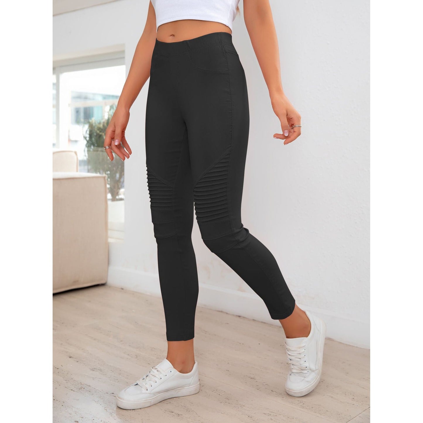 Ribbed Detail Leggings