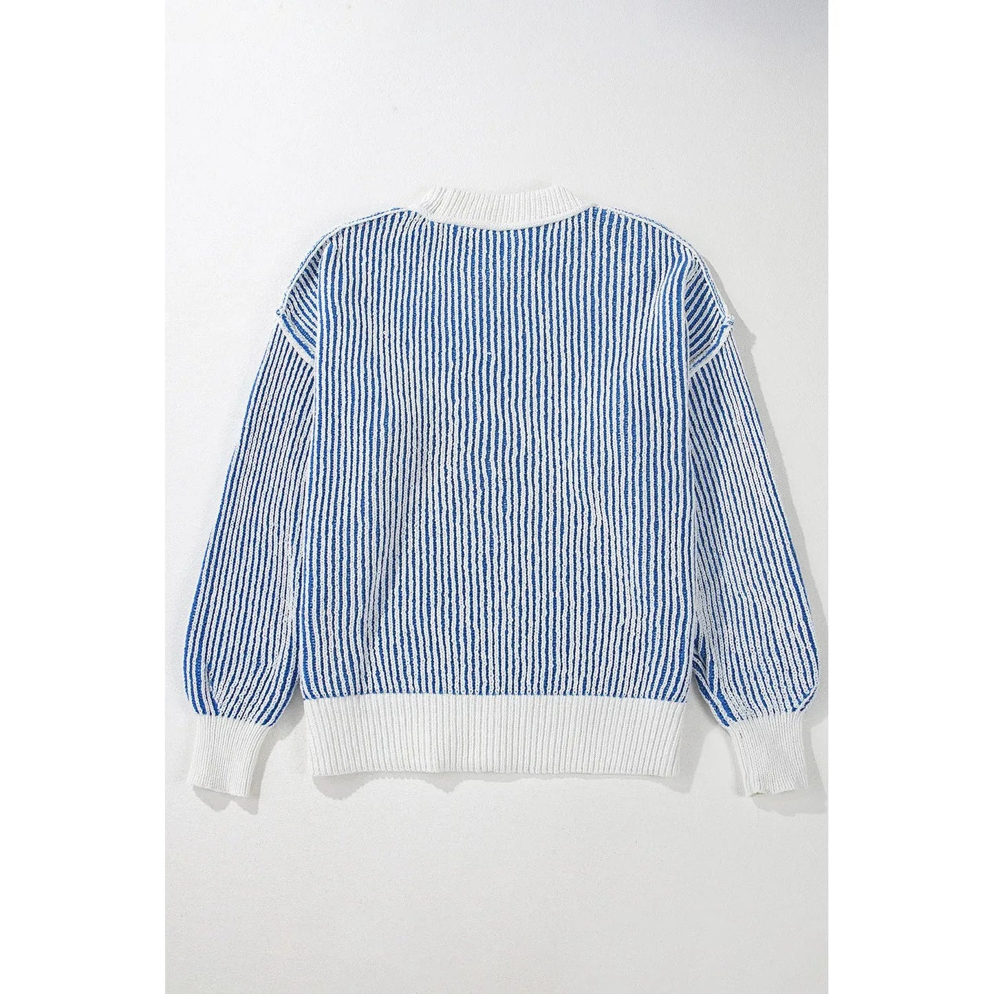 Round Neck Dropped Shoulder Sweater