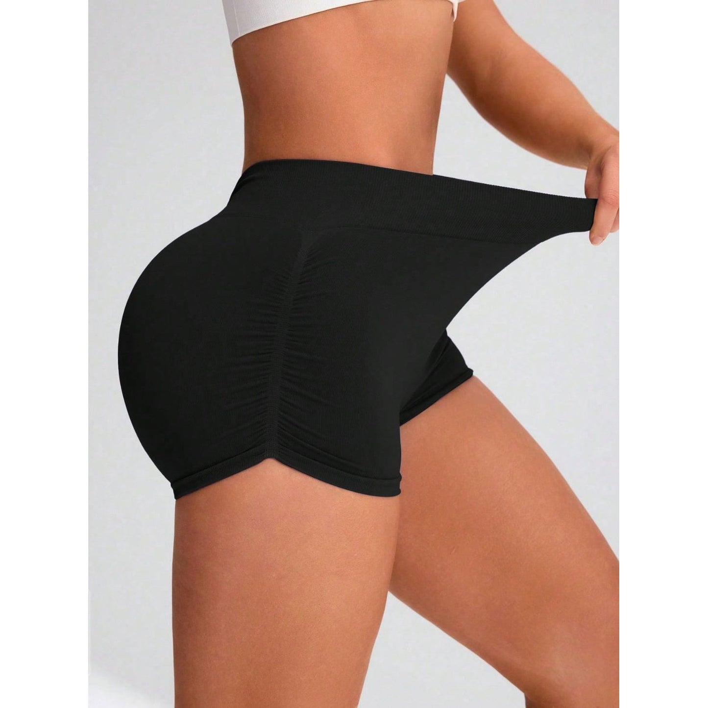 Elastic Waist Active Shorts