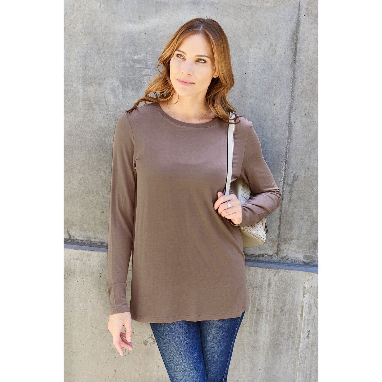 Basic Bae Full Size Round Neck Long Sleeve Top