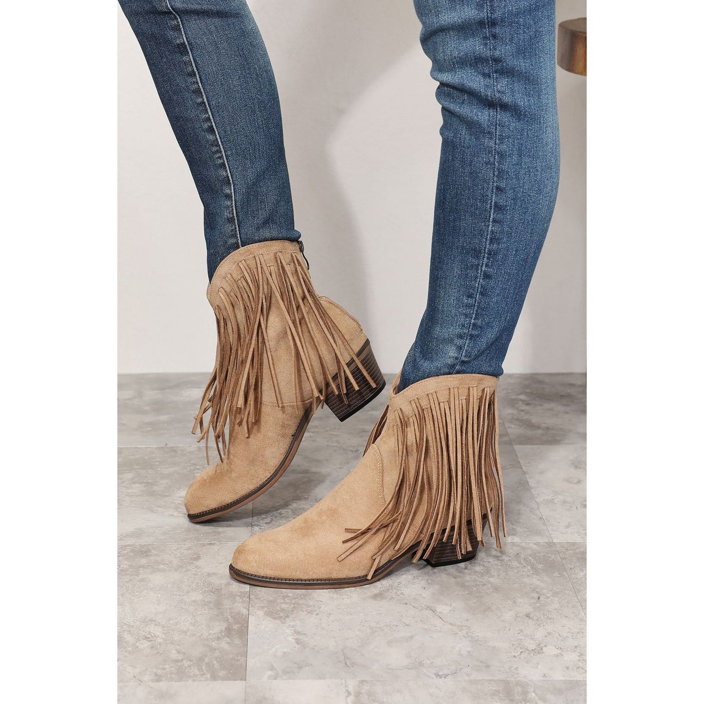 Legend Women's Fringe Cowboy Western Ankle Boots