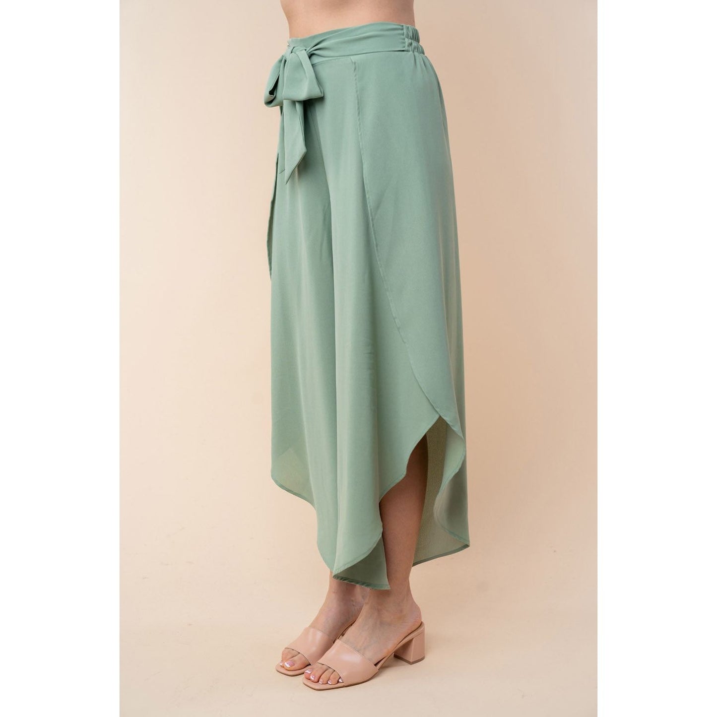 White Birch High Waisted Woven Pants