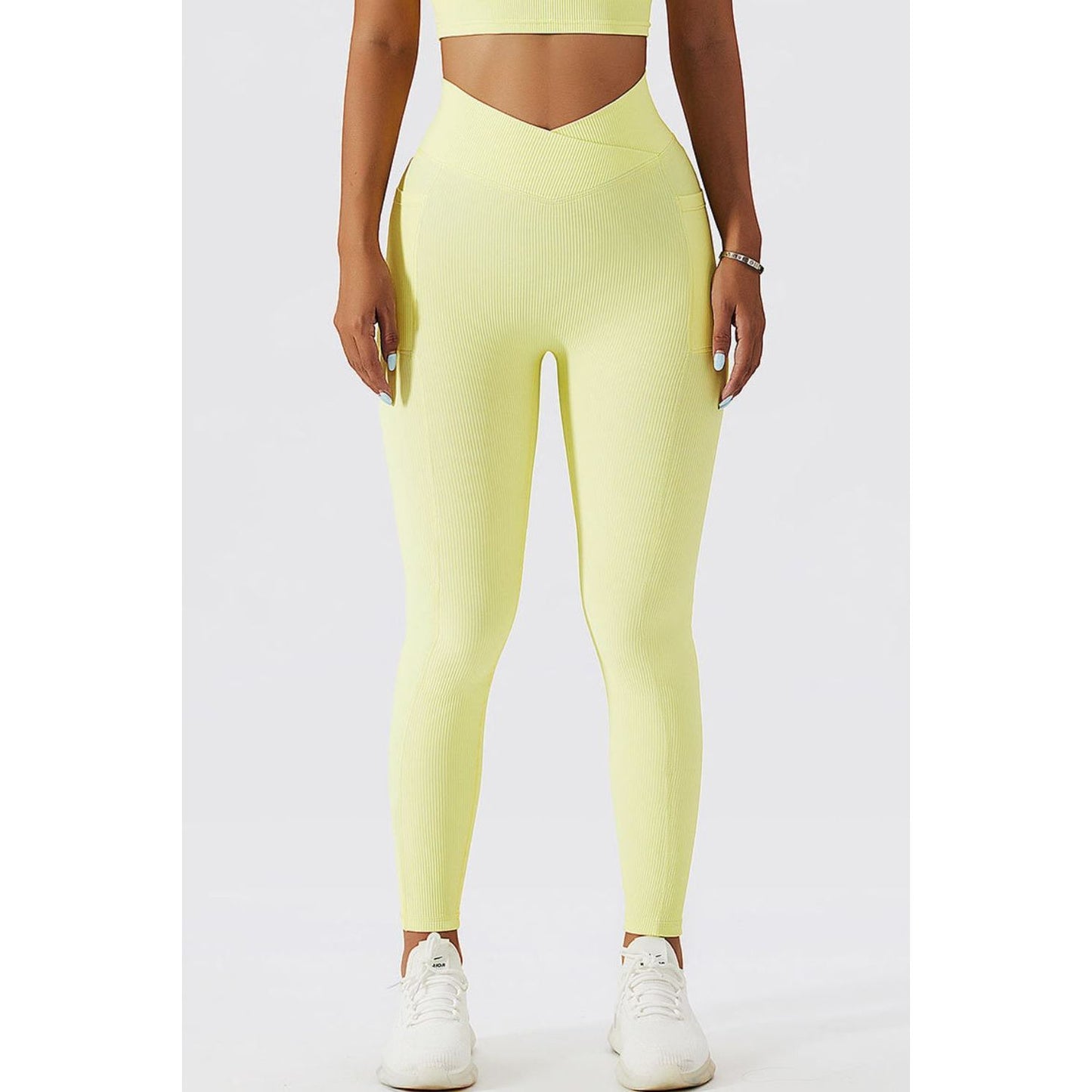 Basic Bae Crossover Waist Active Leggings