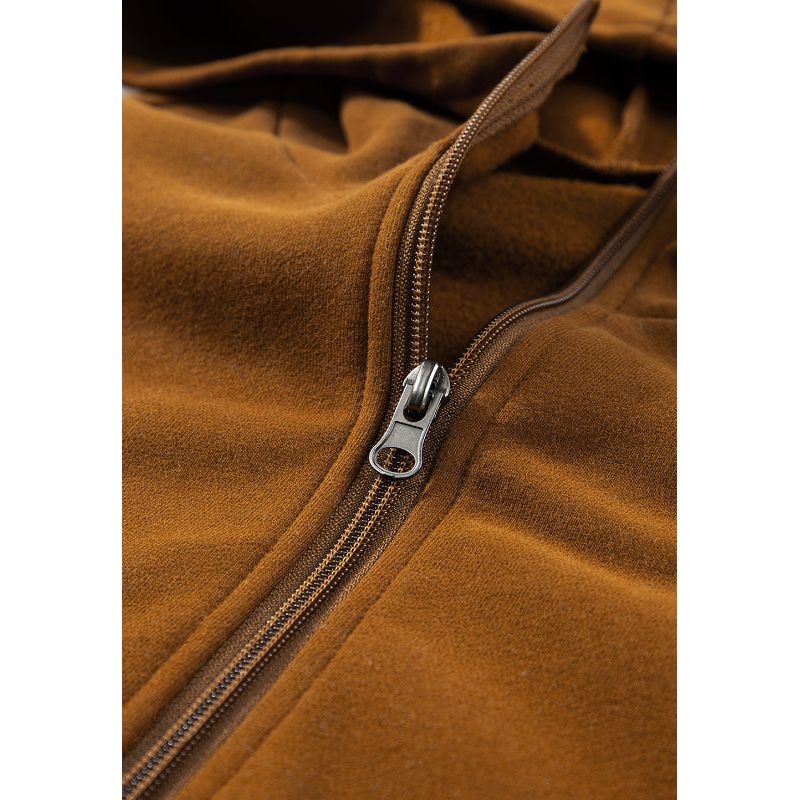 Contrast Half Zip Long Sleeve Hoodie