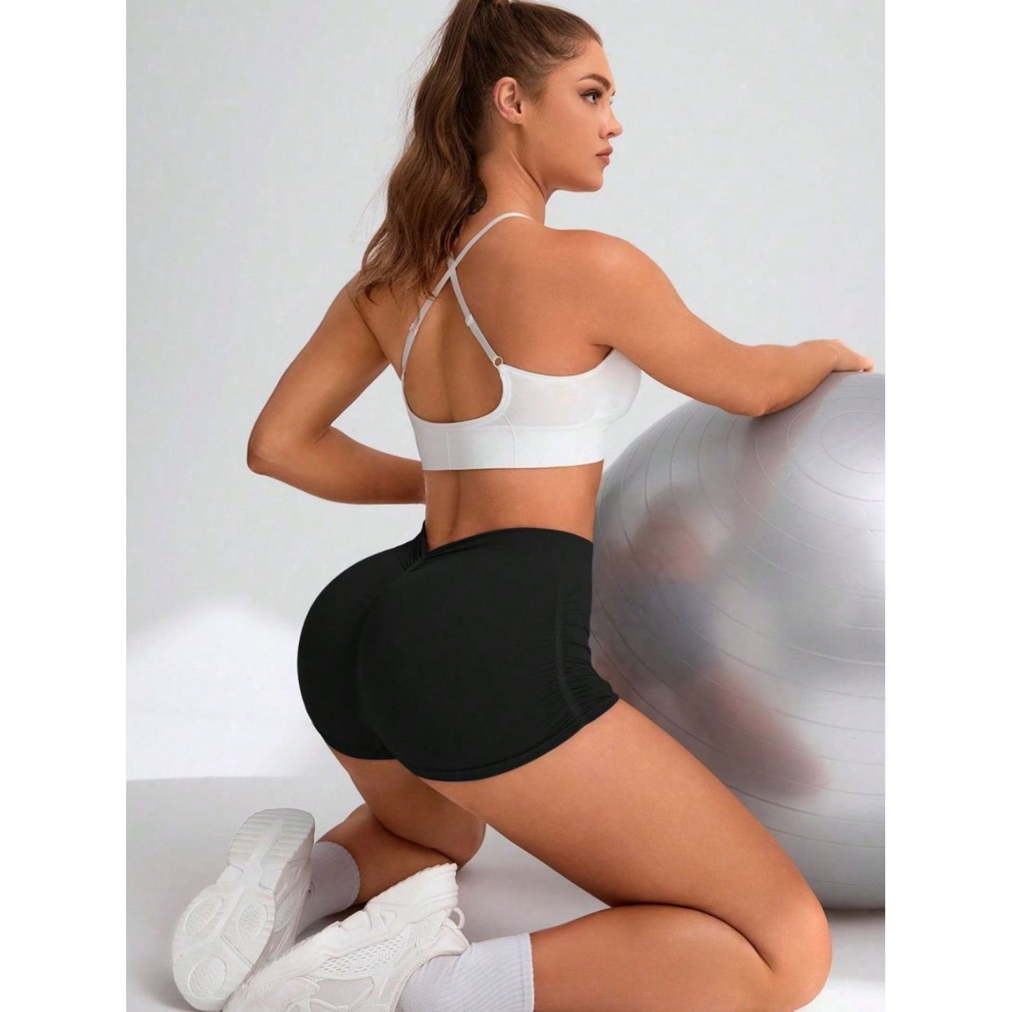 Elastic Waist Active Shorts