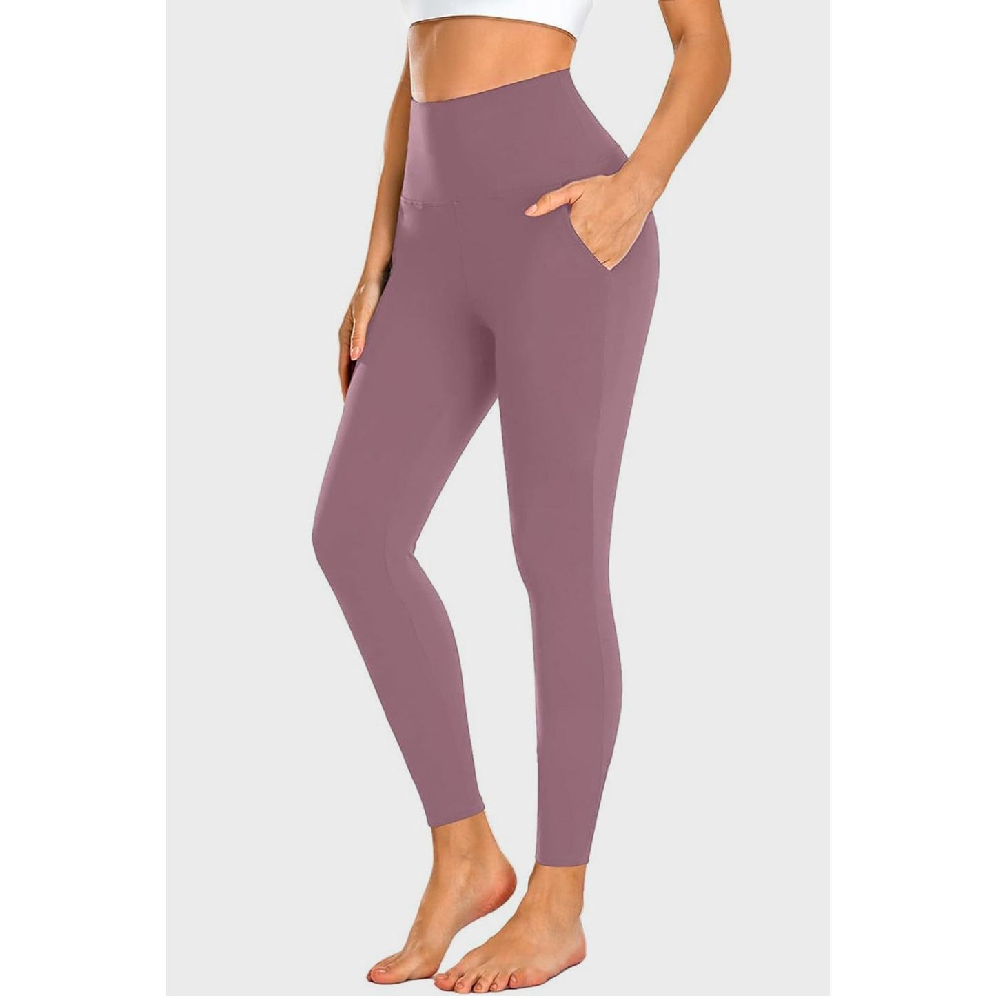 Pocketed High Waist Active Leggings